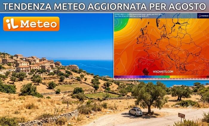 Ultimi aggiornamenti per Agosto: possibile la quarta ondata di calore della stagione