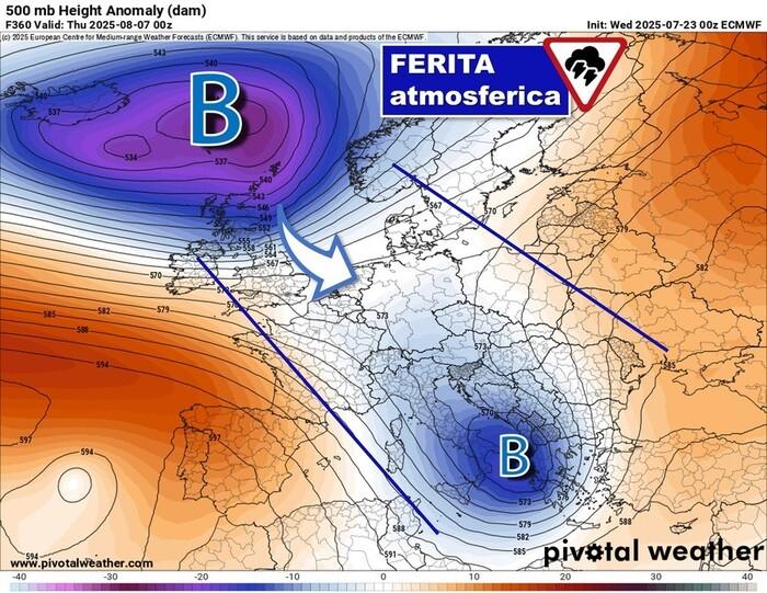 Ferita atmosferica: sorta di canale al cui interno fluiscono i fronti temporaleschi