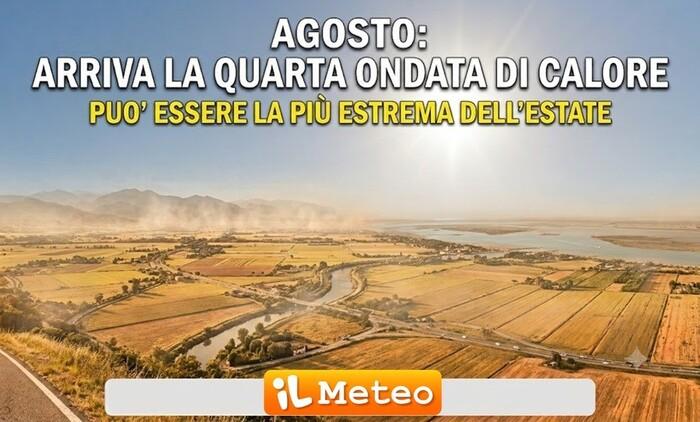 Agosto: arriva la quarta ondata di calore e può essere la più estrema dell'Estate