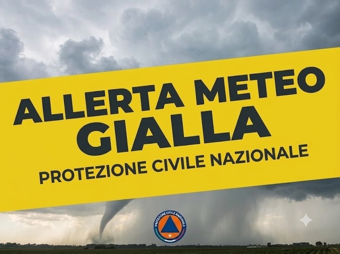 Allerta Meteo della Protezione Civile per piogge e temporali Venerdì 3 Luglio