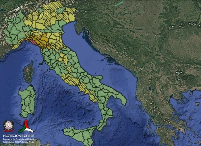 Zone di allertamento per martedì 28 Gennaio