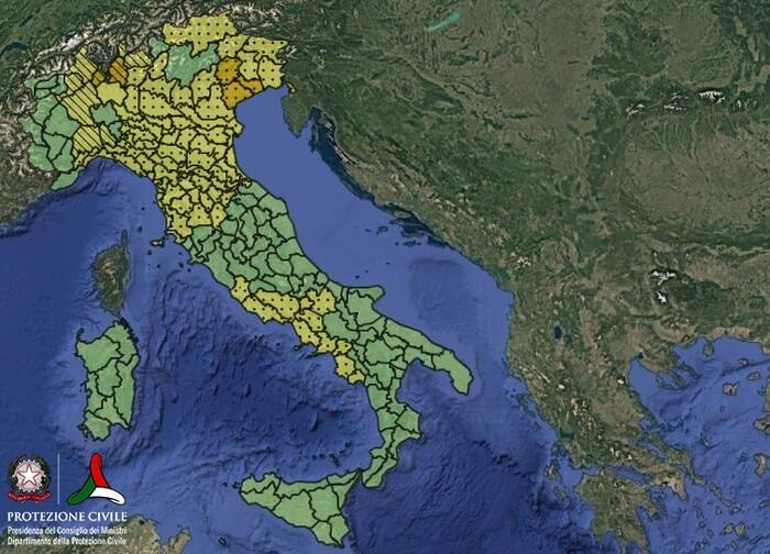 Zone in allertamento per martedì 2 settembre