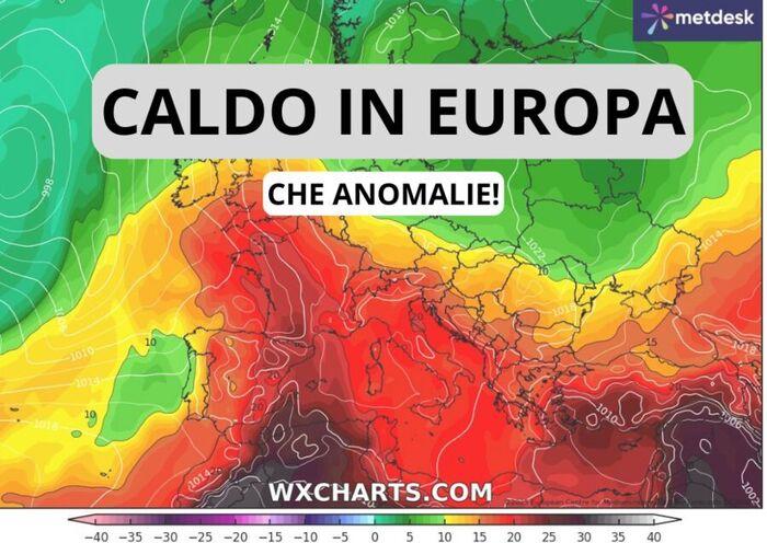 Caldo africano in Europa: previste anomalie da urlo
