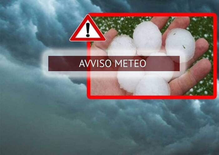 Avviso meteo: nubifragi e grandinate imminenti