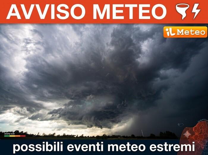 Avviso meteo: rischio eventi meteo estremi per Mercoledì 15 Luglio (foto: Andrea Boarato)