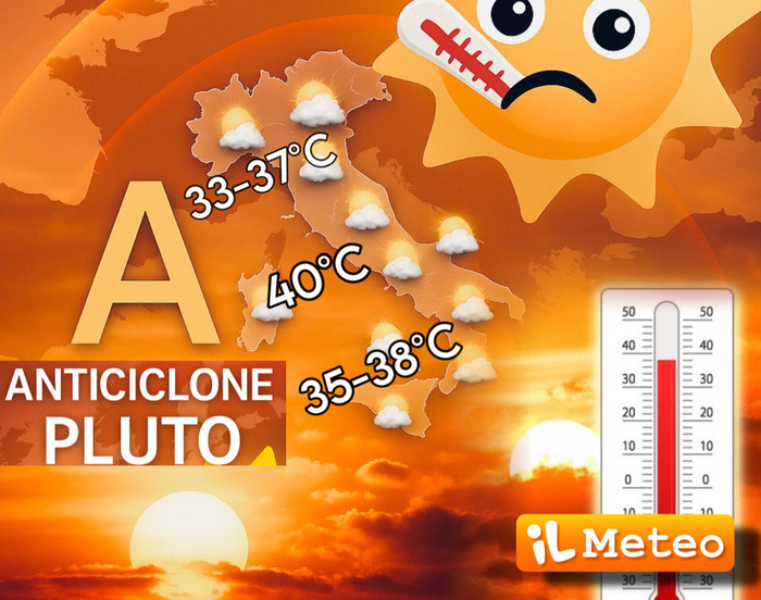 L'Anticiclone africano Pluto non molla la presa sull'Italia