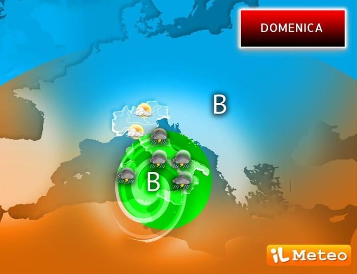 Ancora piogge e temporali Domenica su alcune regioni