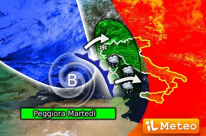 Peggioramento in arrivo da martedì 16 Dicembre