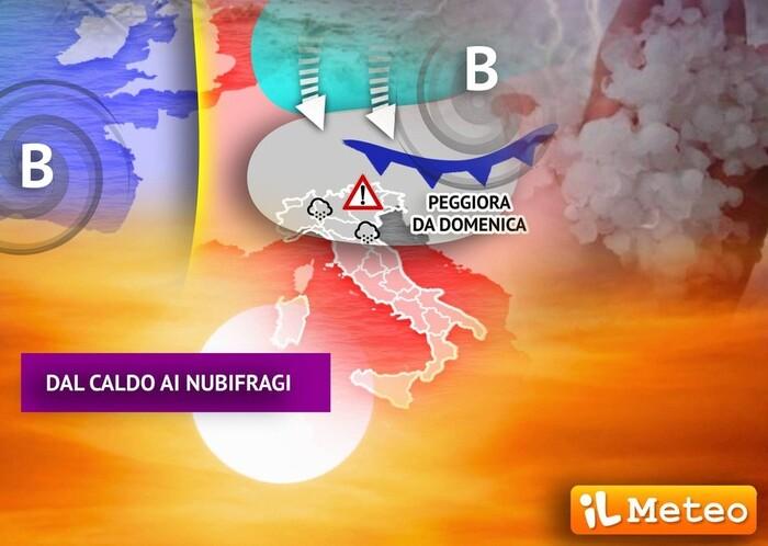 Dal caldo eccezionale ai nubifragi in pochi giorni
