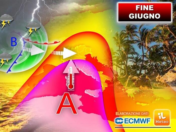 Tendenza meteo per fine Giugno