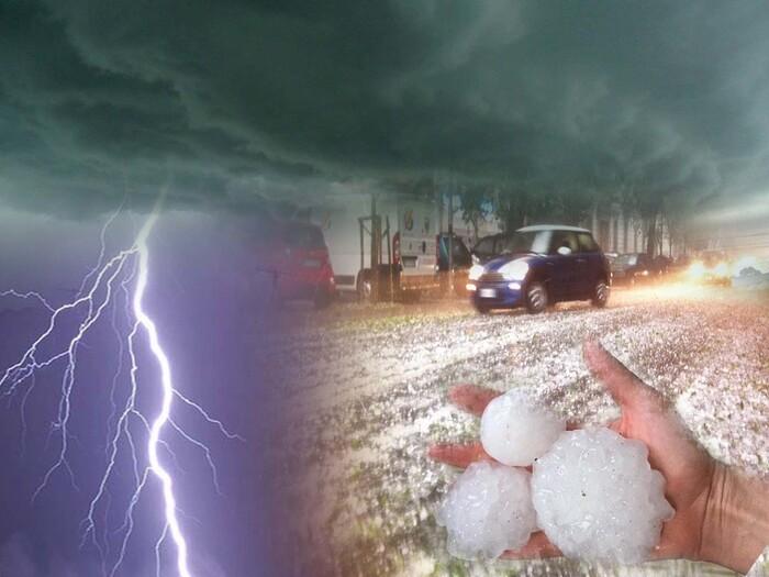 Temporali e grandinate devastanti in Veneto