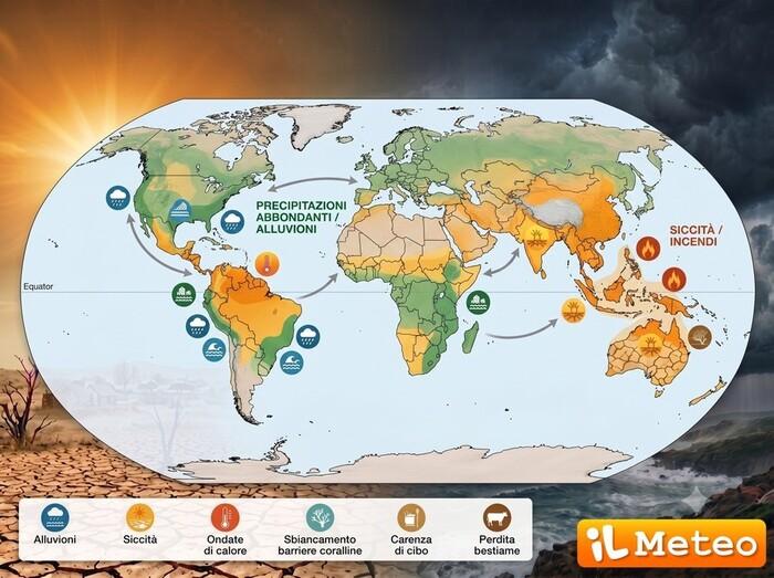 Le conseguenze de el Niño a livello mondiale