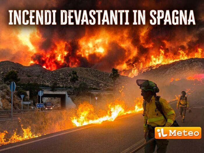 La Spagna brucia: incendi devastano in particolare l'Andalusia
