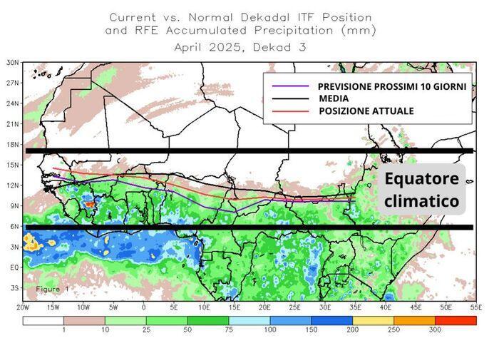 ITCZ basso, l'Anticiclone subtropicale non riesce a salire
