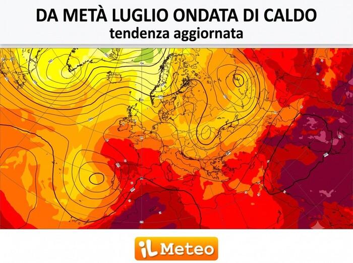 Da metà Luglio nuova ondata di caldo sull'Italia