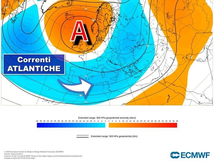 Canale depressionario al cui interno fluiscono correnti dall'Atlantico verso il Mediterraneo