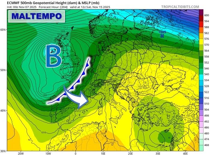 Correnti fredde dal Polo Nord verso l'Italia: in arrivo freddo e maltempo