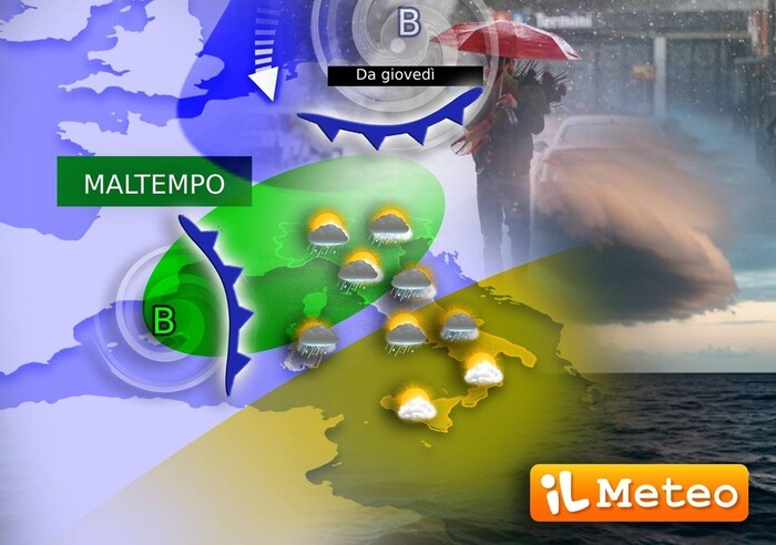 Due cicloni verso l'Italia Due cicloni verso l'Italia