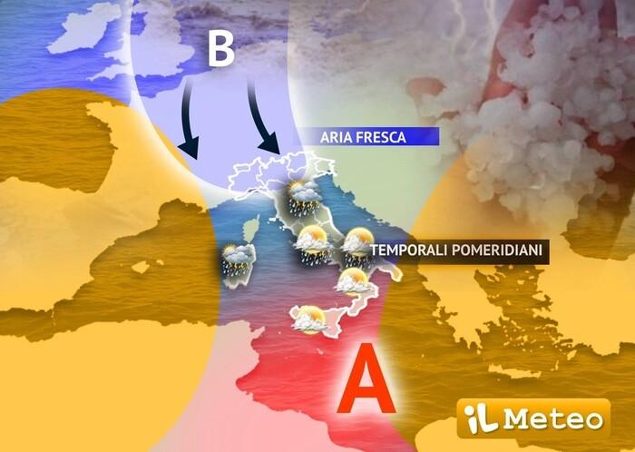 Temporali e instabilità ancora per tanti giorni