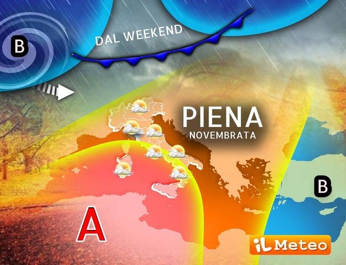 L'Italia in piena Novembrata
