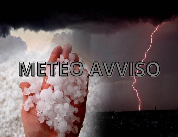 Meteo Avviso: attesi forti temporali tra venerdì 20 e sabato 21 giugno