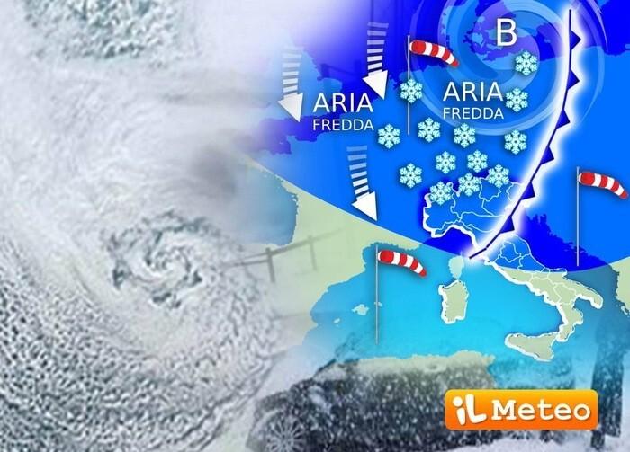 Arriva il primo vero freddo e la neve al piano sull'Europa