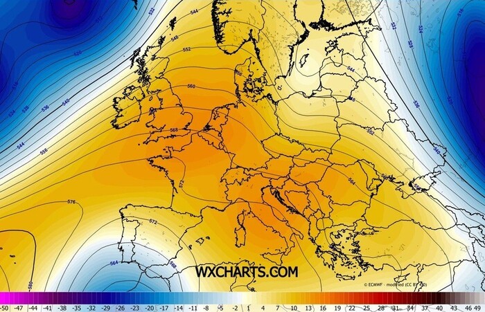 Situazione barica a cavallo del fine settimana