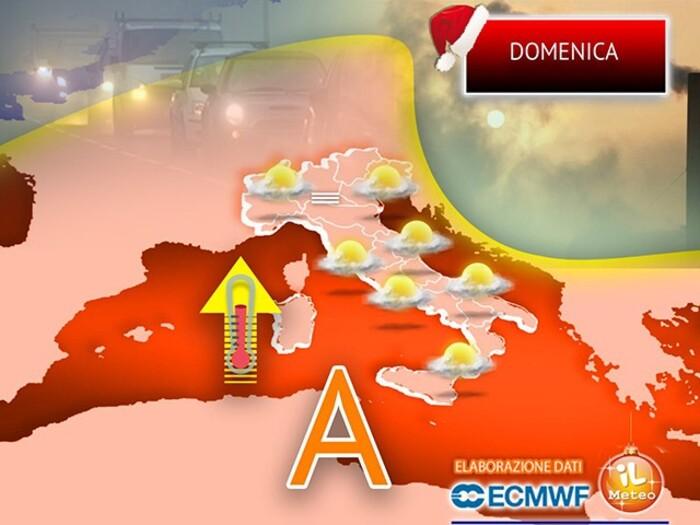 Non solo bel tempo Domenica, ecco gli effetti di un anticiclone ingannevole