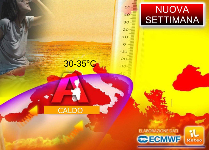 Previsioni meteo per la nuova settimana