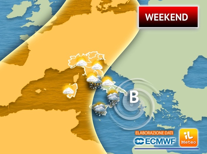 Meteo Weekend: l'alta pressione ci prova a riprendersi gli spazi