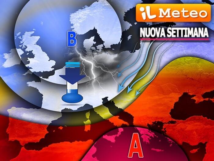 Il grande caldo se ne va! Calano le temperature, ma in settimana arrivano anche temporali