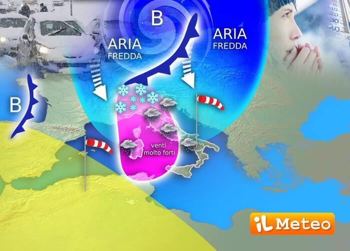 Nuova settimana: arriva la prima botta invernale