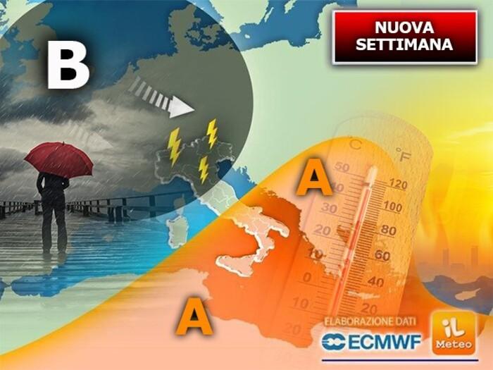 Nuova settimana: torna il maltempo con piogge e temporali su molte regioni