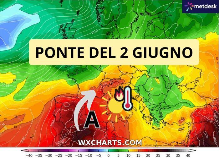 Tendenza Meteo per il Ponte del 2 Giugno