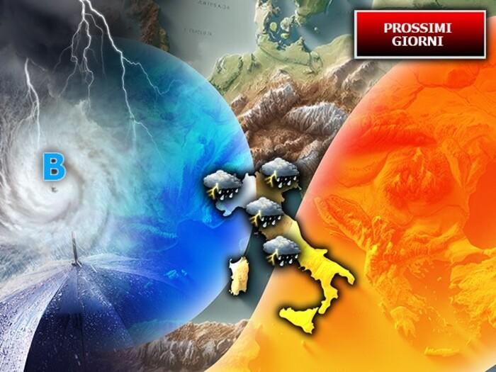 Ancora tanta instabilità nei prossimi giorni e da Venerdì 15 arriva anche un vortice