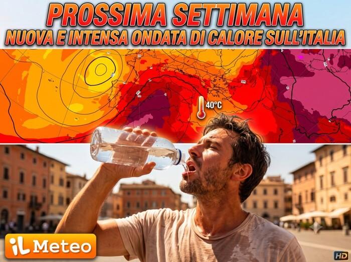 Prossima settimana: nuova ondata di caldo estremo sull'Italia