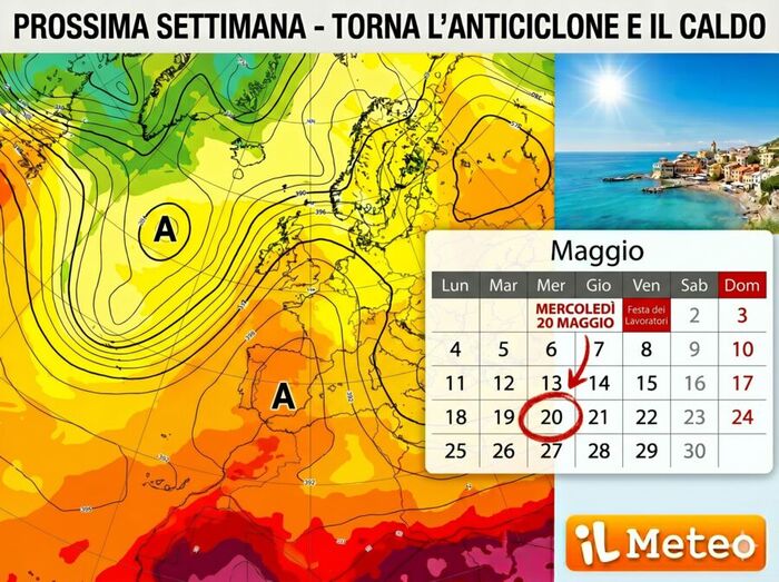 Prossima settimana: torna un caldo anticiclone africano
