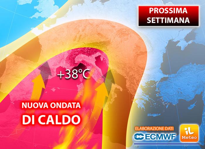 Previsioni meteo per la prossima settimana