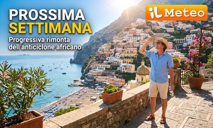 Prossima settimana: progressiva rimonta dell'anticiclone sull'Italia