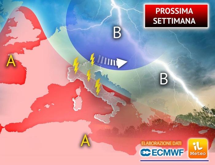 Ancora qualche temporale la prossima settimana, poi cambia tutto