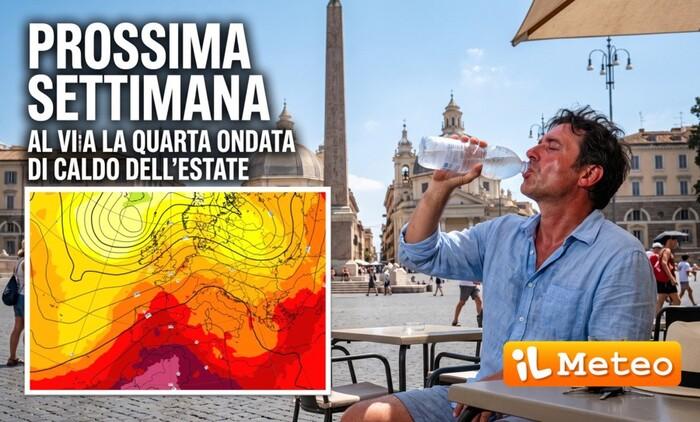 Prossima settimana: prima acquazzoni, poi arriva il prepotente ritorno dell'anticiclone africano