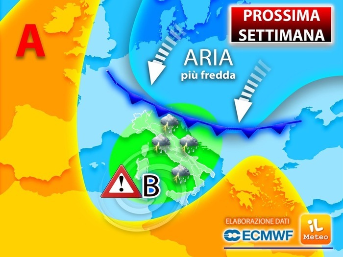 Previsioni meteo per la prossima settimana