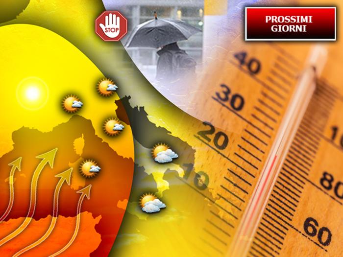 Prossimi giorni: avanza l'anticiclone, più sole e via via sempre più Caldo