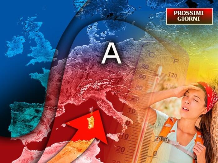 Fiammata africana in arrivo sull'Italia con l'anticiclone Pluto