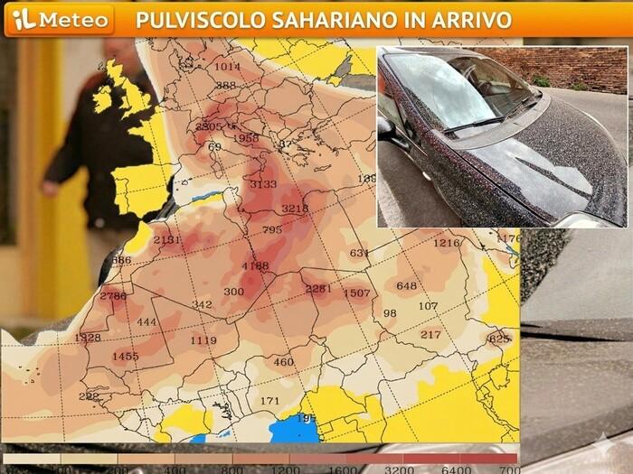 In arrivo il pulviscolo dal deserto del Sahara