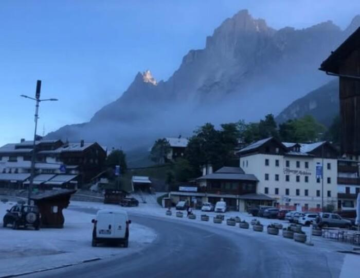 Frana a San Vito di Cadore (foto Voci di Cortina)