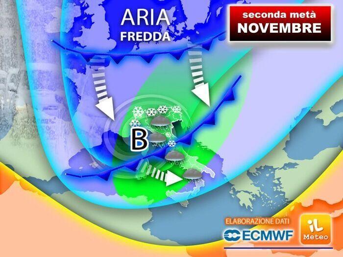 Seconda metà di novembre fredda e instabile