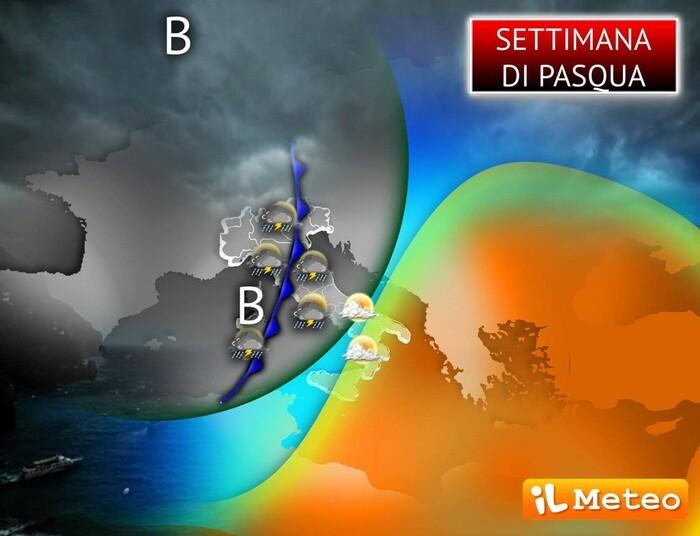 Settimana di Pasqua: in arrivo una forte ondata di maltempo