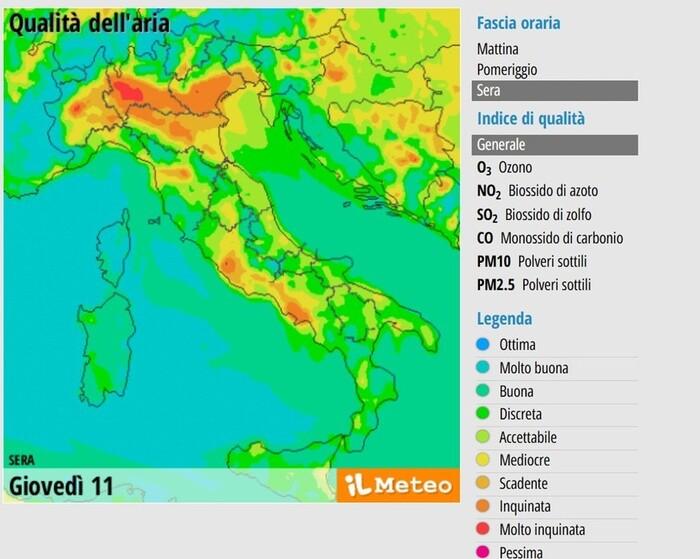 Inquinamento alle stelle nei prossimi giorni, livello pericoloso per la salute