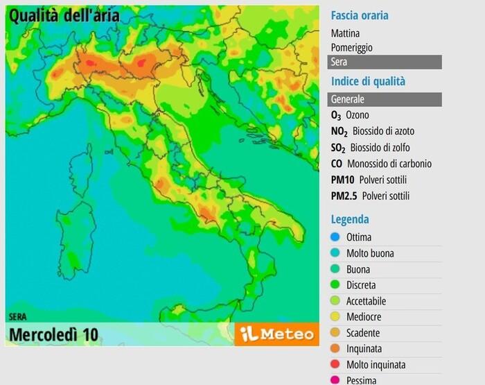 Inquinamento alle stelle nei prossimi giorni, livello pericoloso per la salute